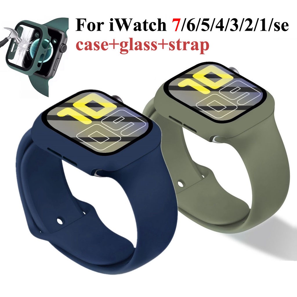 Dây đeo và ốp bảo vệ mặt đ/hồ táo Watch Series 7 41mm 45mm iWatch 6 5 4(có bán lẻ)