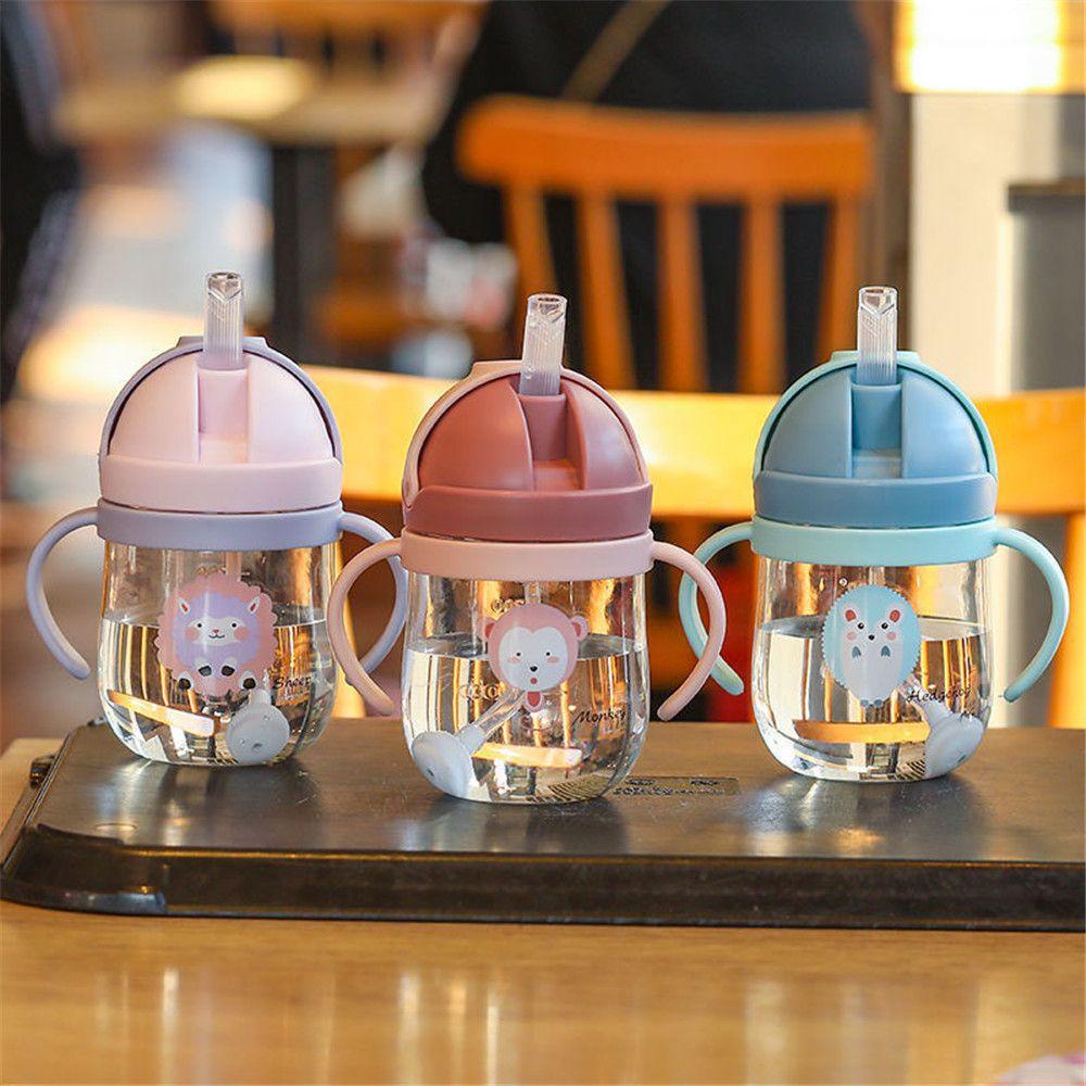 PISTA Bình Nước Chống Tràn Họa Tiết Hoạt Hình Dễ Thương Cho Các Bé