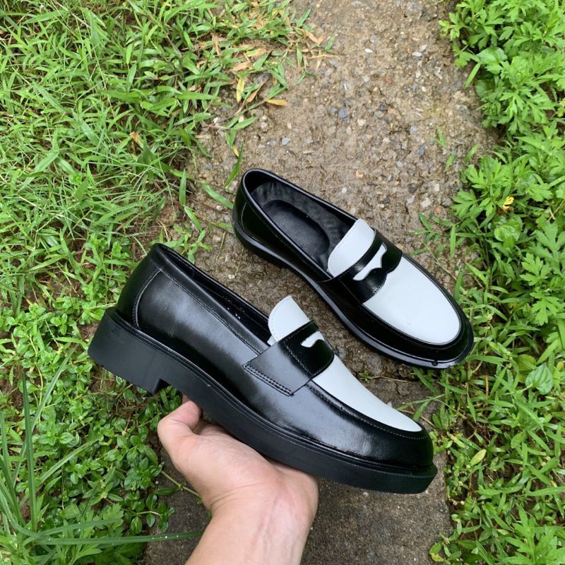 Giầy Loafer hot trend giầy nam đế cao su tăng chiều cao 4cm