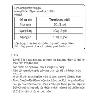 Bột lá nhuộm tóc Organic