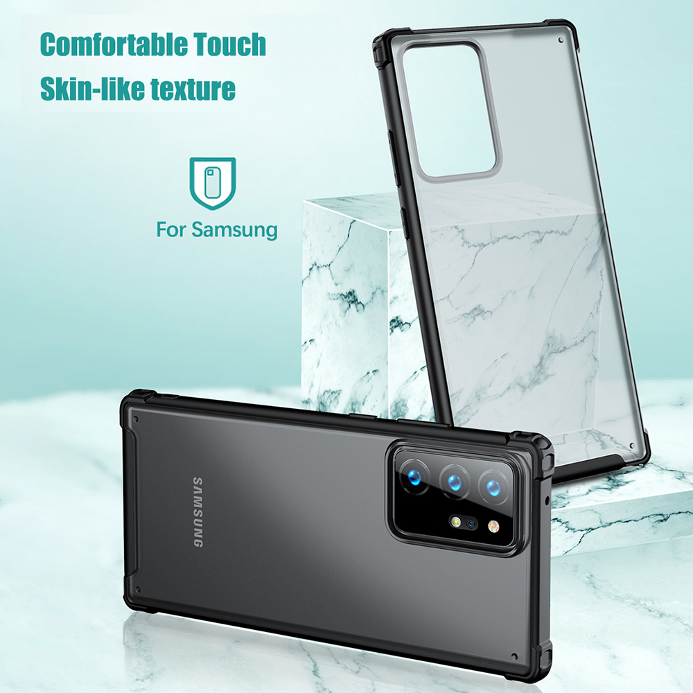 NECCXT Ốp lưng Chống sốc Samsung Galaxy Note 20 Ultra 5G Samsung Note 10 Plus Ốp Điện Thoại Cứng Siêu mỏng Trong suốt Mờ Chống va đập HJ