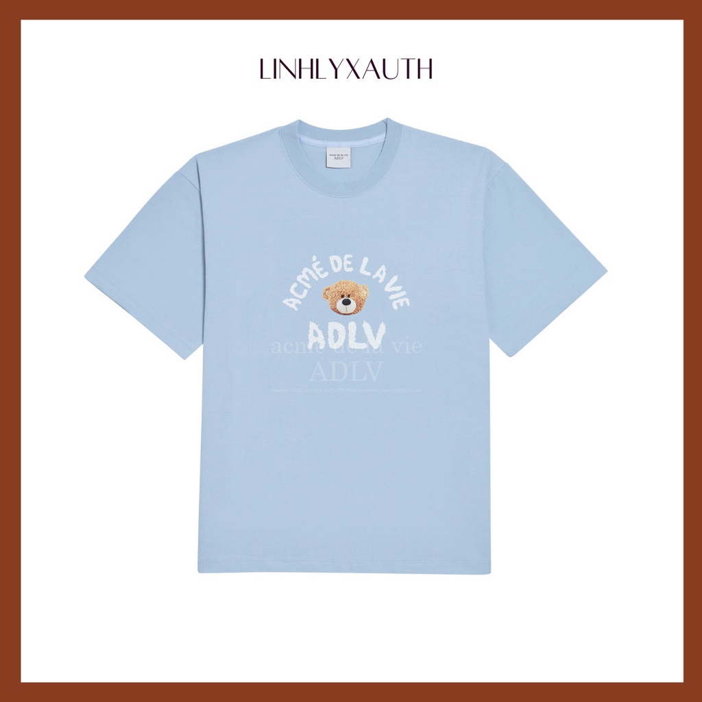 (HÀNG CHÍNH HÃNG) Áo thun ADLV - Acmé de la vie - Teddy Sky Blue Sleeve T-Shirt LinhLyxAuth
