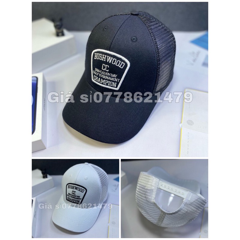 Nón kết phối lưới logo thêu thời trang nam nữ