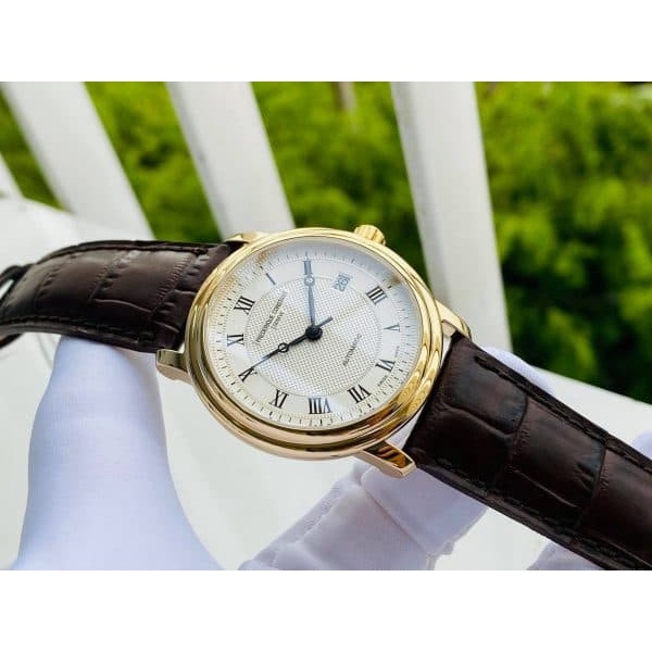 Đồng hồ nam chính hãng Frederique Constant Classic  FC-303MC4P5 Gold - Máy quartz pin Thụy Sĩ - Kính Sappphire