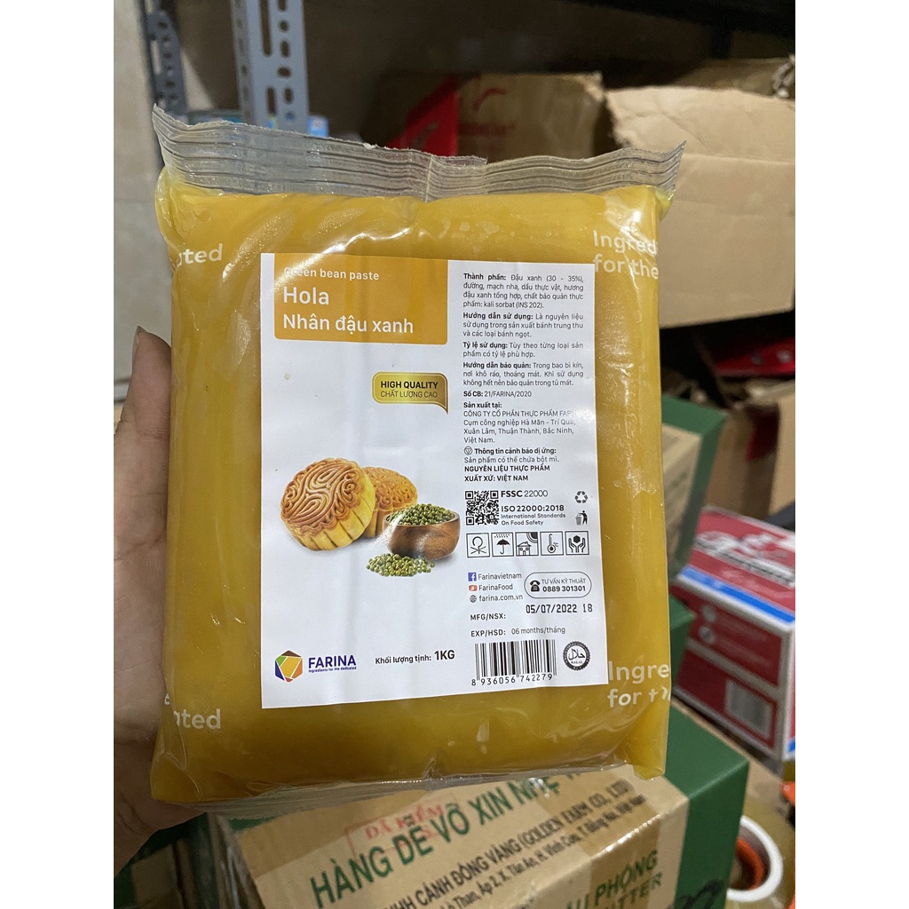 Nhân Trung Thu Farina Vị Đậu Xanh Túi 1kg