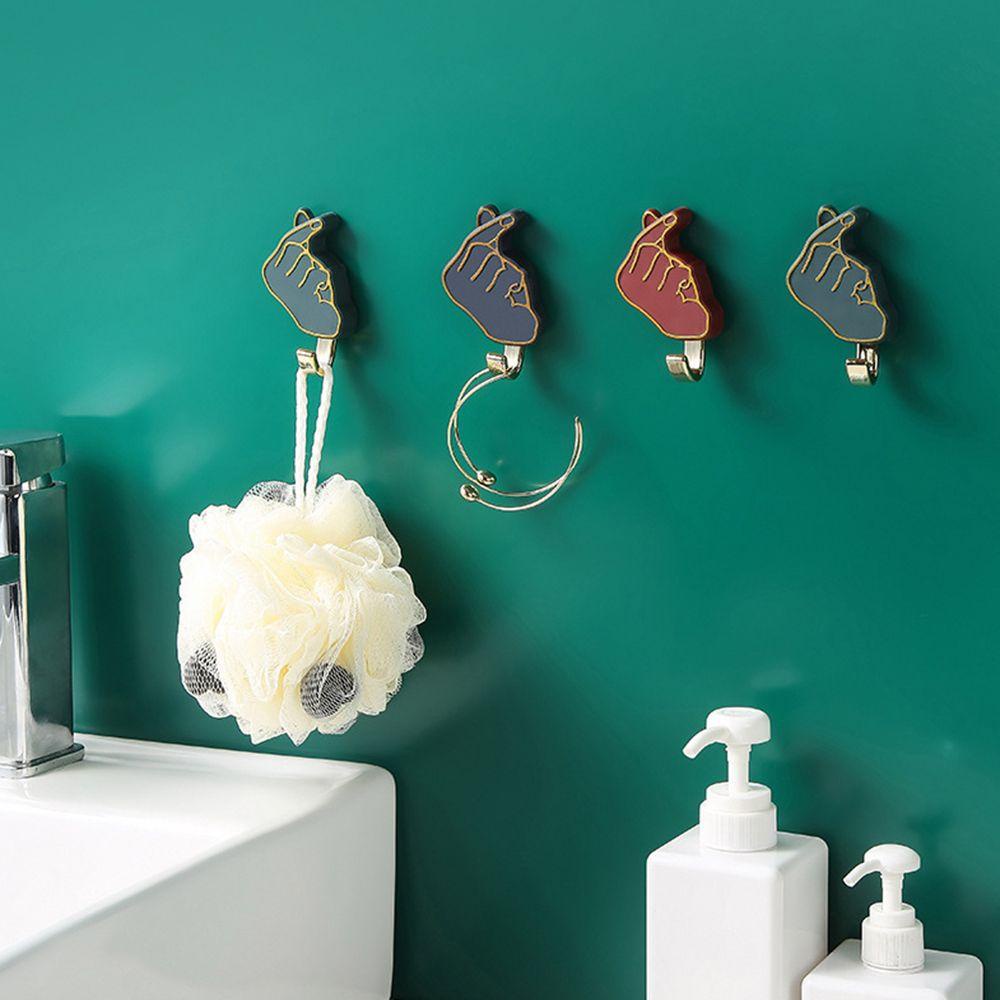Set 4 Móc Treo Khăn Gắn Tường Tự Dính Không Để Lại Dấu Vết