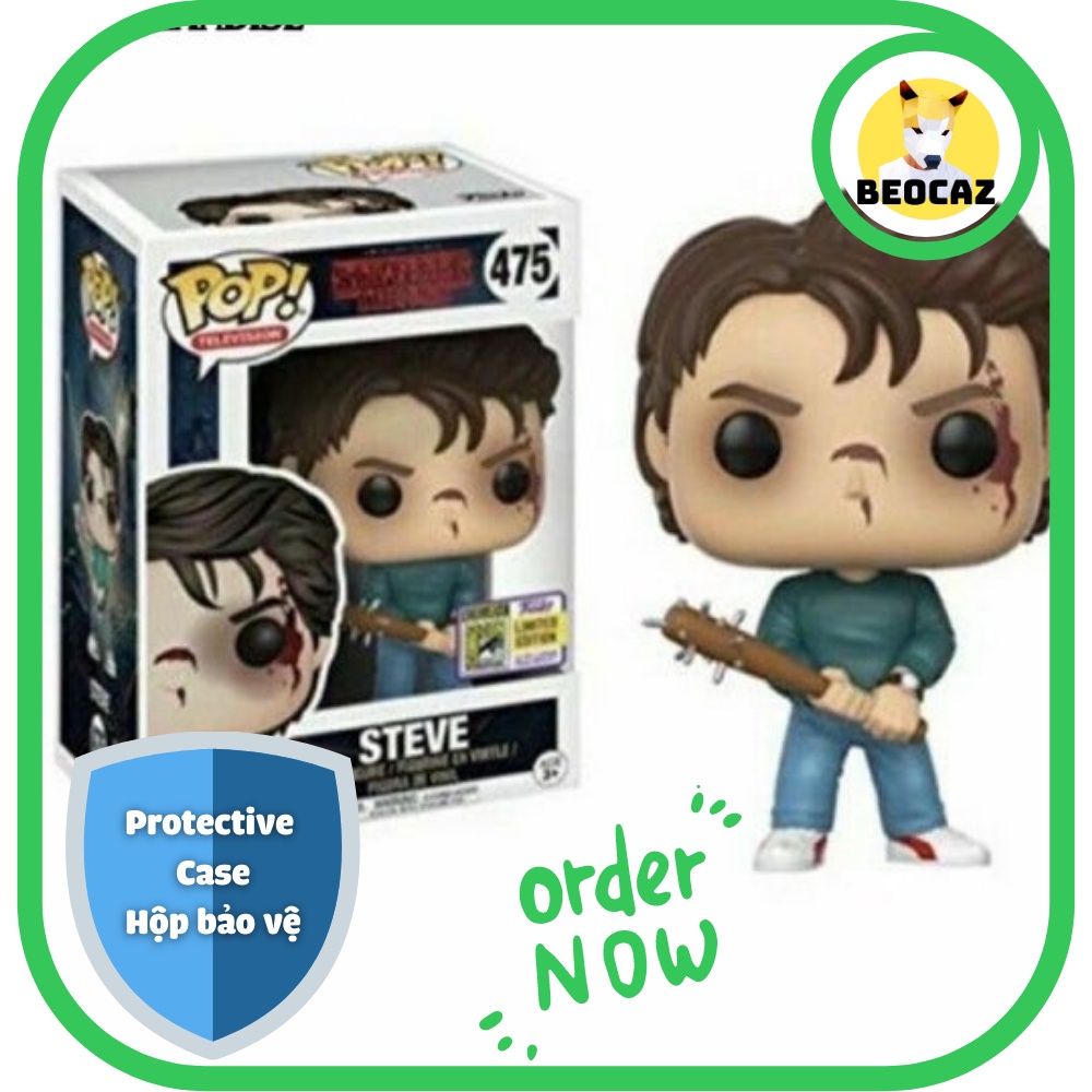 [Ship Hỏa Tốc][Full Box] [Tặng Hộp Bảo Vệ] Mô hình Funko phim Stranger Things nhân vật Steve Harrington No.475