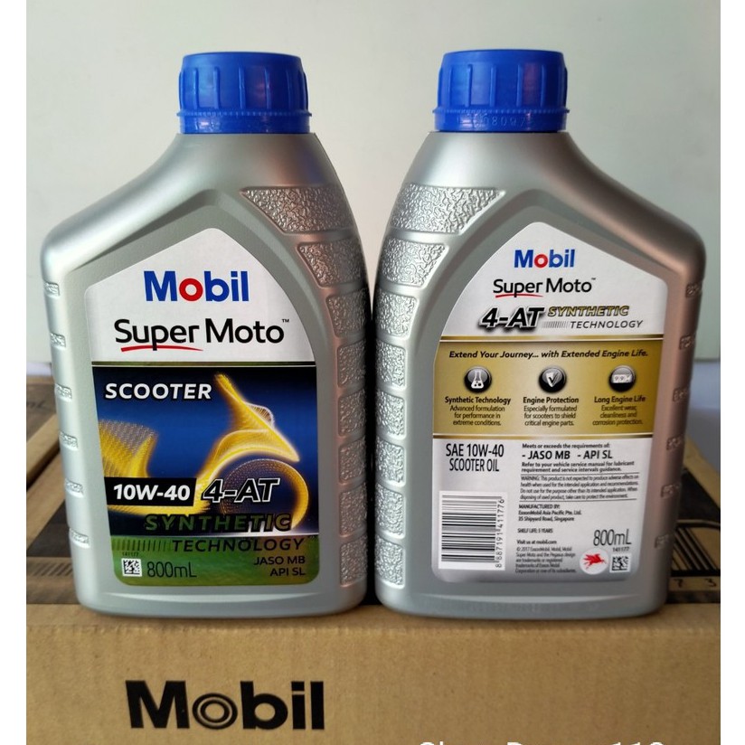 Nhớt xe tay ga MOBIL SUPER MOTO SCOOTER 10W40 4T  - Nhập khẩu Singapore