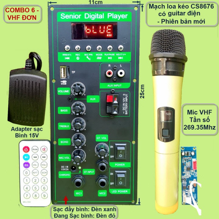 Mạch loa kéo CS8676 kèm micro