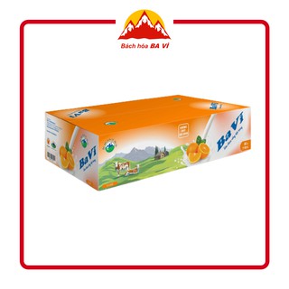 Thùng 48 Hộp Sữa Chua Uống Tiệt Trùng Ba Vì Vị Cam 110ml