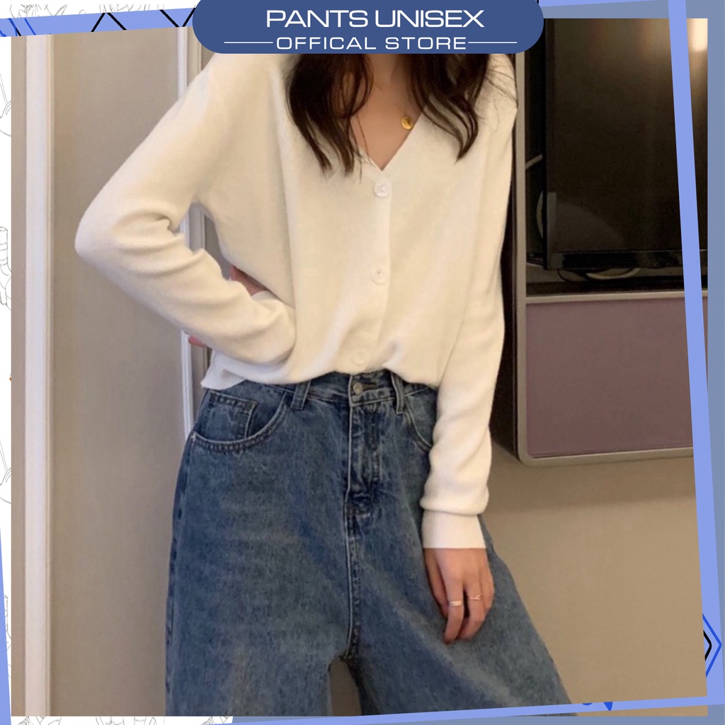 ⚡[ RẺ VÔ ĐỊCH ] Áo cardigan tay dài cổ chữ V thời trang Hàn Quốc cho nữ 1HIT_Unisex Pantsunisex | BigBuy360 - bigbuy360.vn