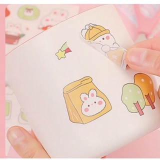 Sét 4 tấm ticker trang trí dễ thương