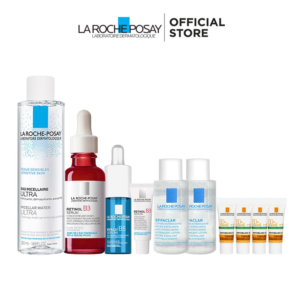 Bộ Tinh Chất Giúp Tái Tạo Da, Giảm Thâm Nám và Nếp Nhăn Trên Da Làm Đều Màu Da La Roche-Posay RETINOL B3 SERUM