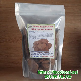 Bánh gạo lứt mè đen 300g Thực Dưỡng Bà Loan cho người ăn kiêng và tiểu đường