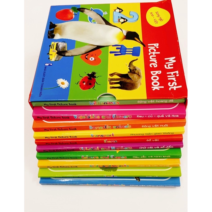 Sách Thư viện hình ảnh đầu tiên nhận biết thế giới xung quanh My First Picture Book song ngữ