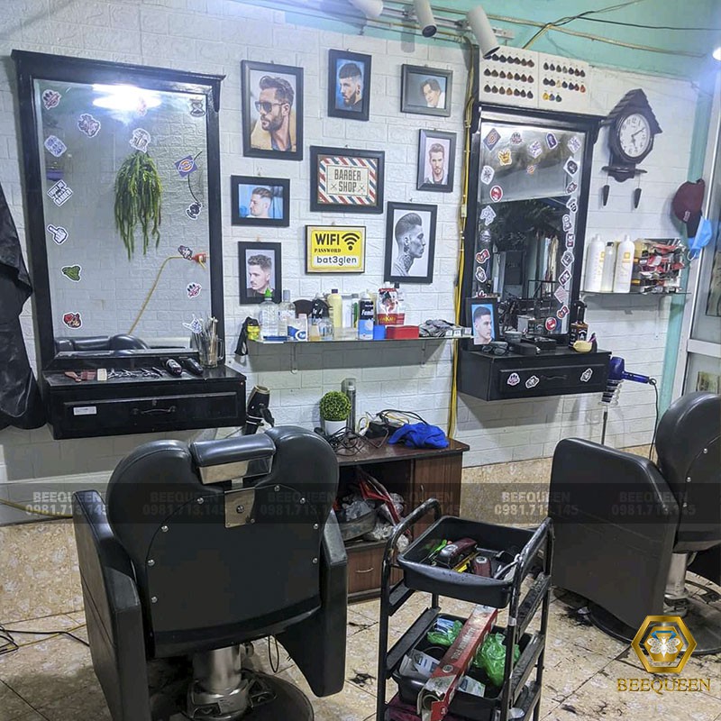 20 Bộ Tranh Khung Trang Trí Quán Tóc Barber Shop - Salon Tóc Nam Siêu Nét - Tặng kèm phụ kiện