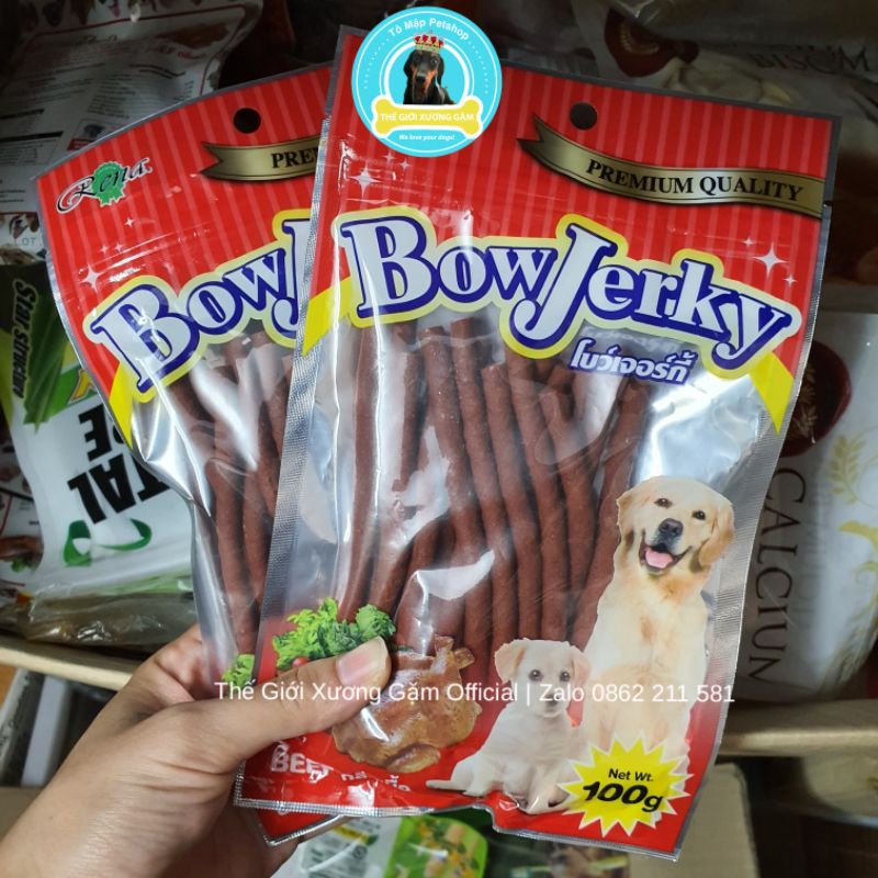 BÁNH THỊT BÒ DINH DƯỠNG BOWJERKY 250GR