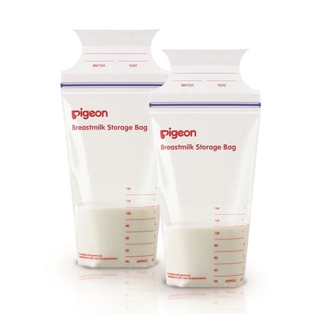 Túi trữ sữa mẹ Pigeon 180ml (25 túi / 1 hộp)