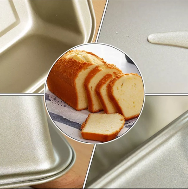 Khuôn loaf chữ nhật chống dính làm bánh mỳ, bánh gối