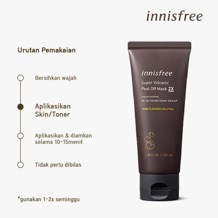 (hàng Mới Về) Set 2 Mặt Nạ Bùn Núi Lửa Innisfree 100ml