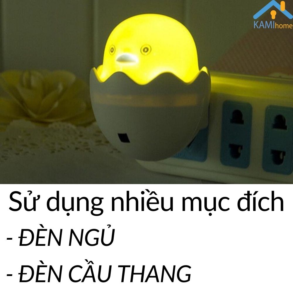 Đèn ngủ cảm ứng tự Sáng trời Tối hình Trứng 50005a