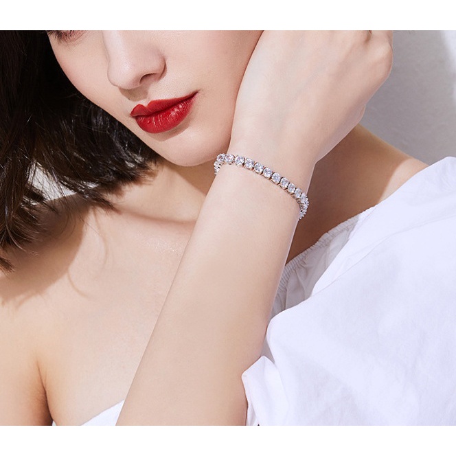 Vòng tay nam nữ Tenis HIPHOP ĐÍNH ĐÁ - Lắc tay tenis-  V07