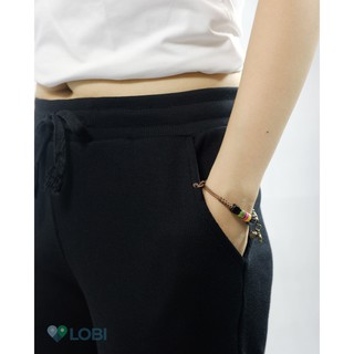Quần jogger thun nữ đen Hàn Quốc