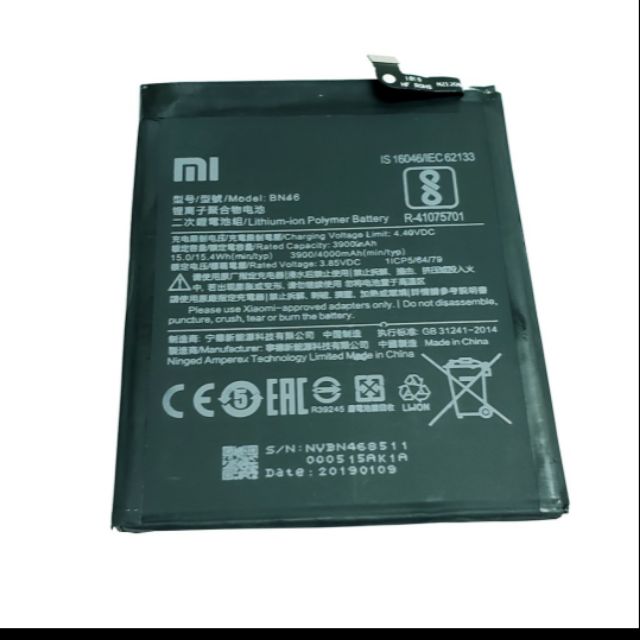 Pin Xiaomi BN46 ( Pin dành cho điện thoại Xiaomi Redmi Note 6 có bảo hành