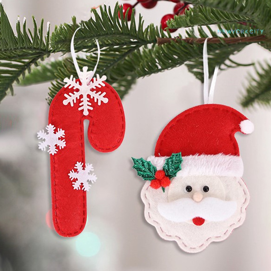 Gậy Giáng Sinh Bằng Vải Không Dệt Có Thể Tái Sử Dụng Kèm Dây Treo