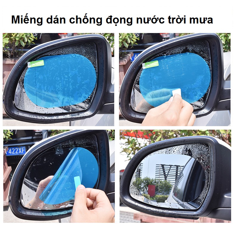 Miếng dán chống đọng nước kính bên và gương chiếu hậu ô tô [Nhiều kích thước]