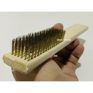 Bàn chải cán gỗ sợi thép 616