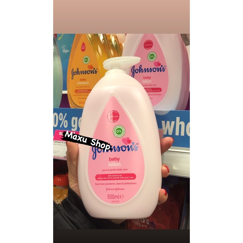 Dưỡng thể Johnson's baby dầu dừa 500ml