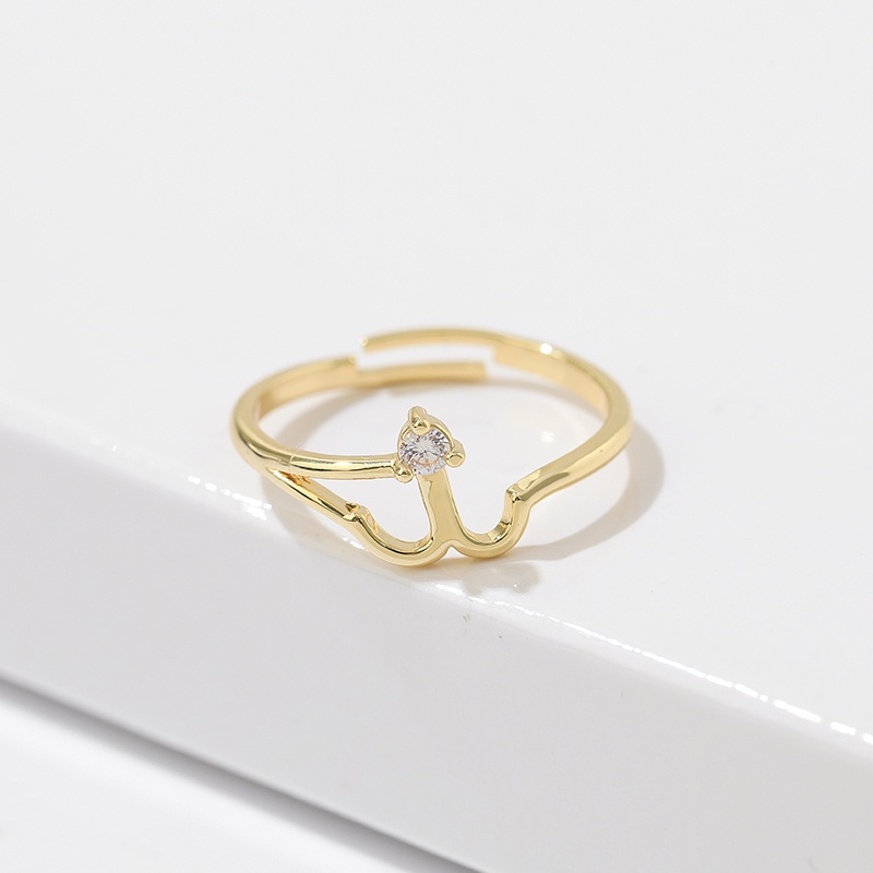 [Jiudolan] Nhẫn Đính Đá Zircon Mười Hai Cung Hoàng Đạo Thời Trang Cho Nữ