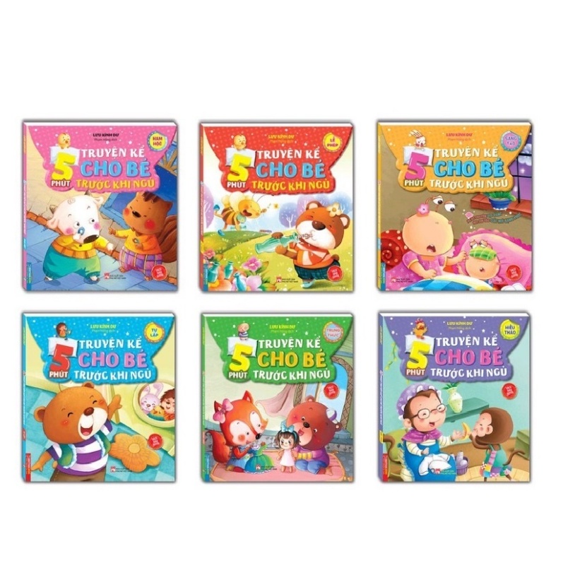 Sách - Combo 5 phút truyện kể cho bé trước khi ngủ (trọn bộ 6 cuốn)