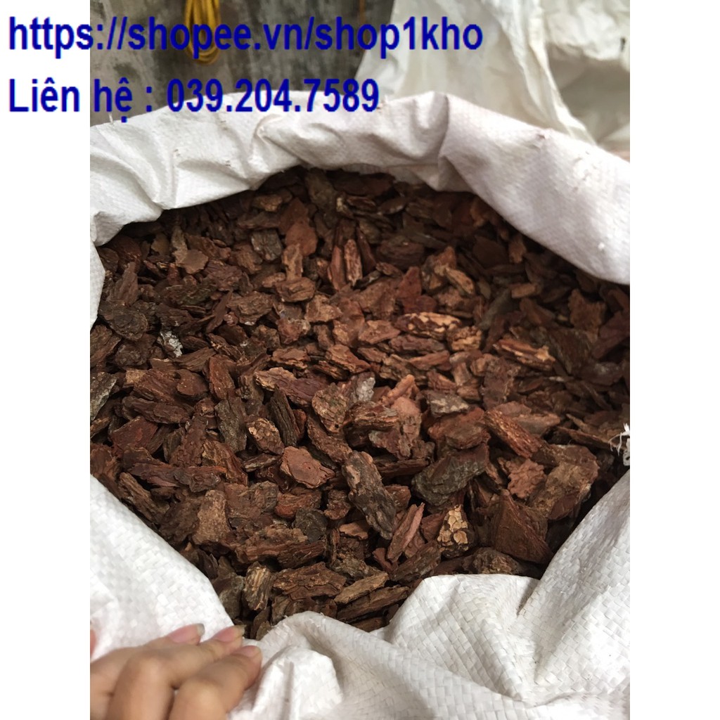 1kg Vỏ thông đỏ trồng các loại hoa lan,ủ gốc giữ ẩm