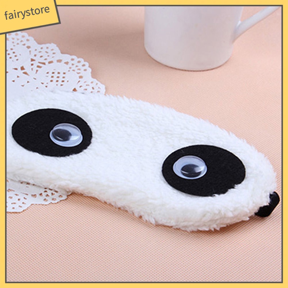 [Hàng mới về] Miếng bịt mắt hình gấu panda xinh xắn đáng yêu tiện lợi sử dụng khi đi du lịch
