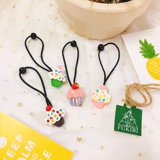 Cột tóc cupcake dẹp 1 đầu ảnh thật