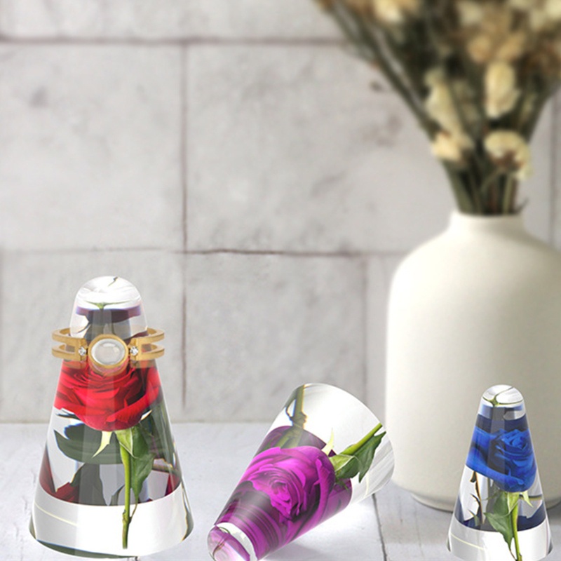 Khuôn Silicone Làm Giá Đỡ Nhẫn Hình Nón DIY