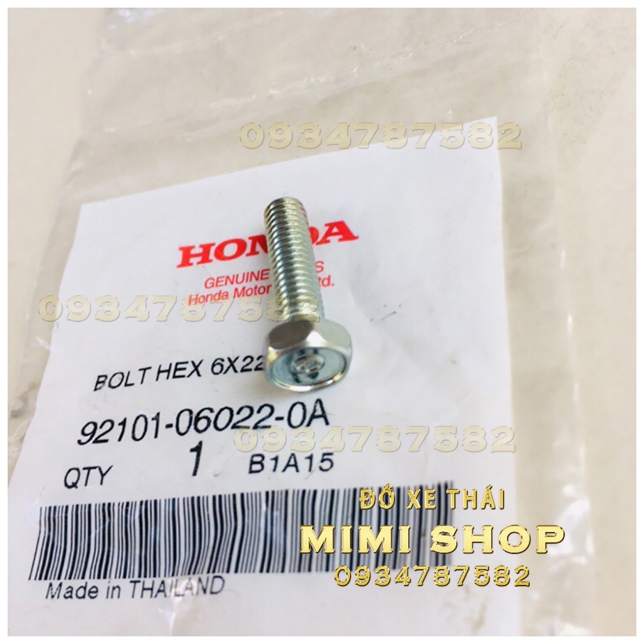 ỐC CẦN ĐẠP XE WAVE 110 6X22 HONDA DREAM EXCES100  THÁI LAN | 92101-06022-0A 3