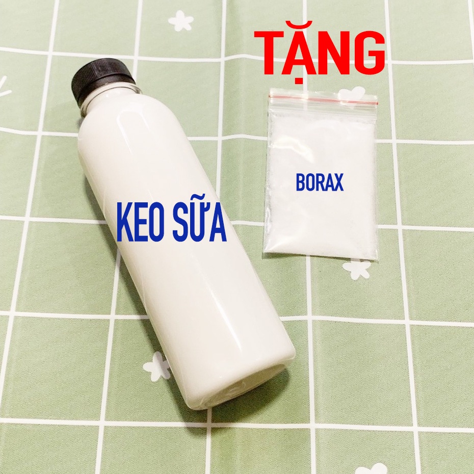 Chai Keo Sữa ATM 330ml Đóng Chai - Tặng 20gram borax - Nguyên Liệu Làm Slime
