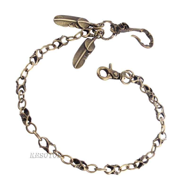 [Kesoto2] Ví Nam Phối Dây Xích Bằng Đồng Cổ Điển Phong Cách Punk Rock