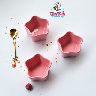 Bát ăn dặm cho bé hình ngôi sao nhiều màu sắc, chén bát ăn dặm gốm sứ tráng men cao cấp _ Cutekids.