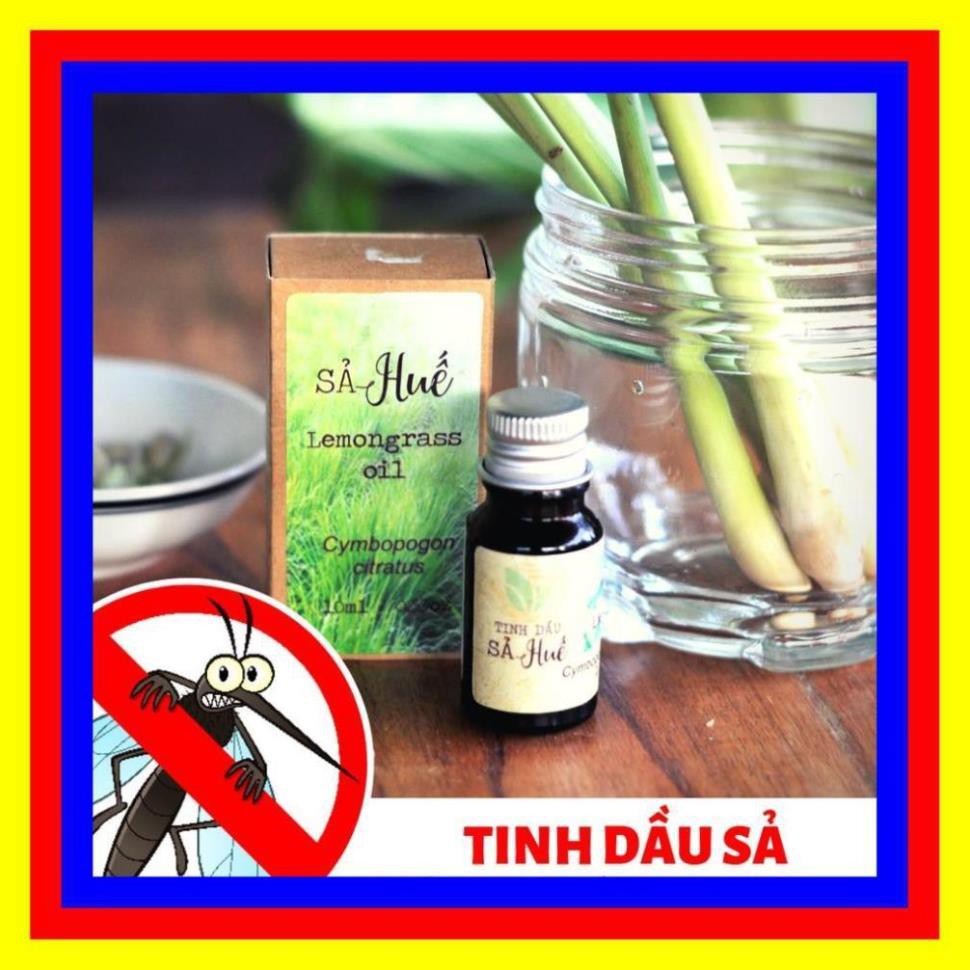 [An Toàn] Tinh Dầu Sả Chanh Đuổi Muỗi- 10ml- Nguyên Chất - Liên Minh Xanh - Làng Hạ