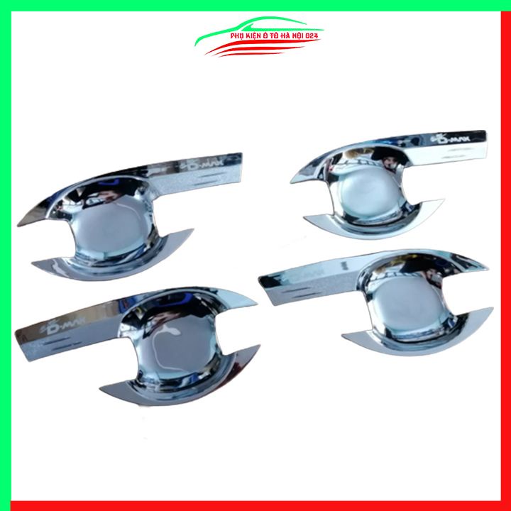 Ốp hõm mạ crom Dmax, D-Max sáng bóng chống trầy bảo vệ cửa xe ô tô
