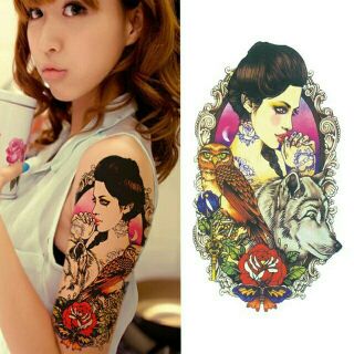 HÌNH XĂM DÁN BẢN TO DÁN CẢ LƯNG (tattoo sticker)