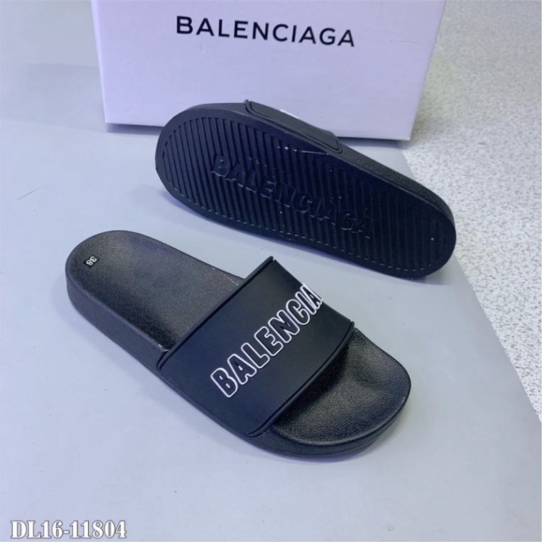 Dép nam Balenciag  nam nữ quai ngang Chữ Nổi - dép Balen full box +Bill DL10