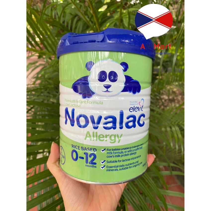 Sữa Novalac  Allergy Premium Infant Formula Nhập Khẩu Nội Địa Úc Hộp 800g Cho Trẻ Dị Ứng Đạm Sữa Bò Hàng Bay AirCargo