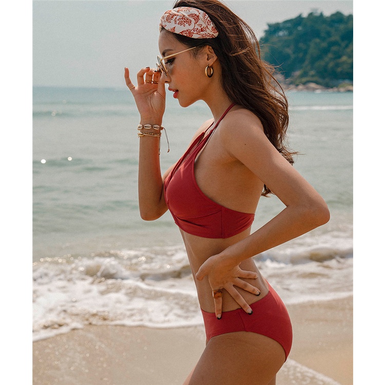 Bộ Đồ Bơi Bikini Lưng Cao Phong Cách Thời Trang Mới Quyến Rũ Cho Nữ