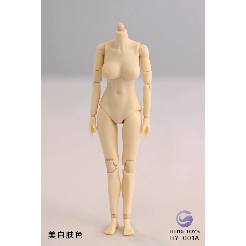 Mô hình cơ thể nữ bằng nhựa PVC để trang trí 6" tỉ lệ 1:12