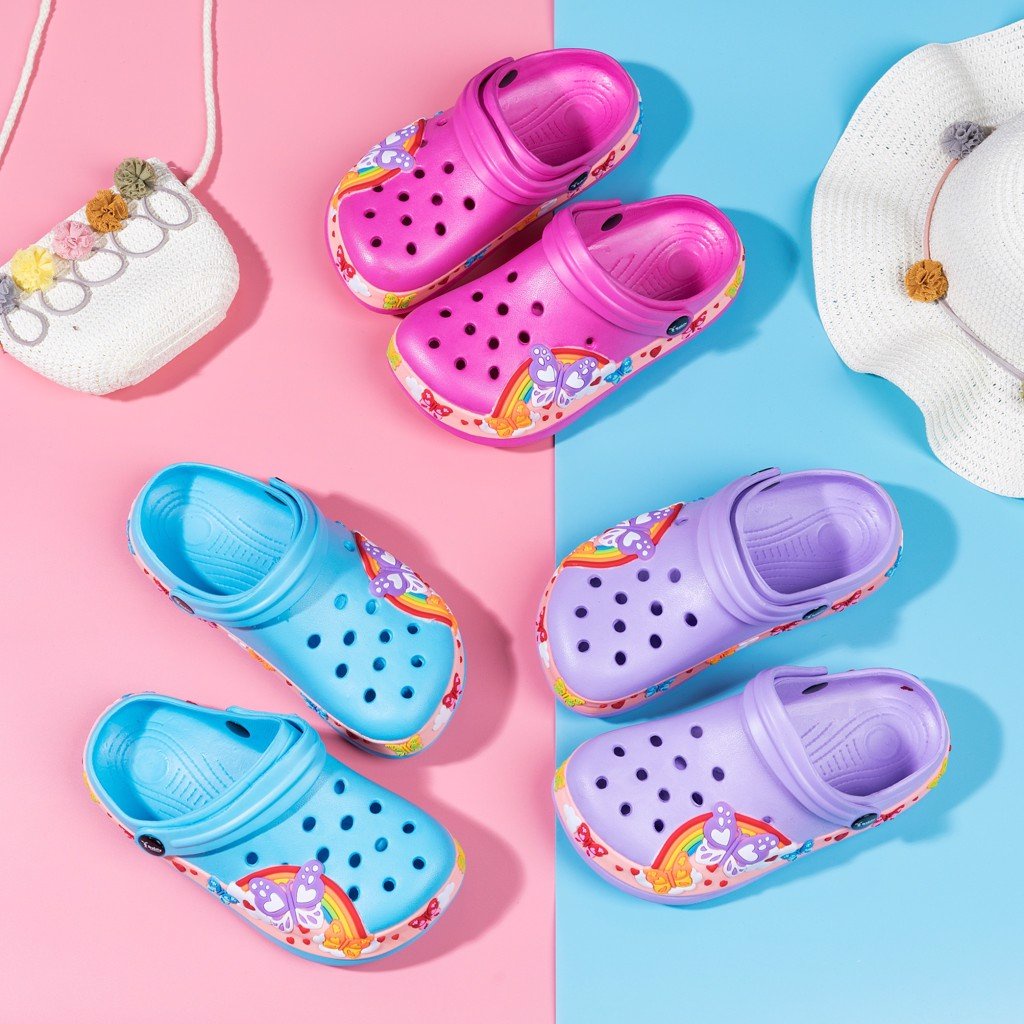 Dép sục crocs cho bé RABITY chống trượt nhẹ chân họa tiết ngộ nghĩnh 3215.3217